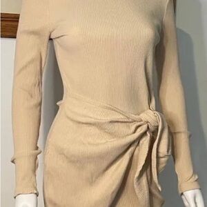 Superdown tie front knit dress